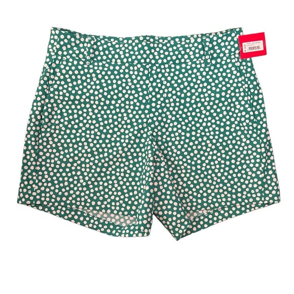 SPANX Sunshine Short 6” Polka Dot Kelly Green Beach Swim Trunks Shorts Medium - Picture 6 of 10